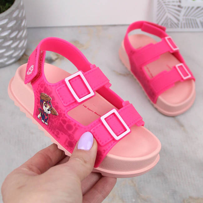 Komfortowe sandałki dziewczęce pachnące różowe PSI PATROL Zaxy JJ385015 07GR21BR